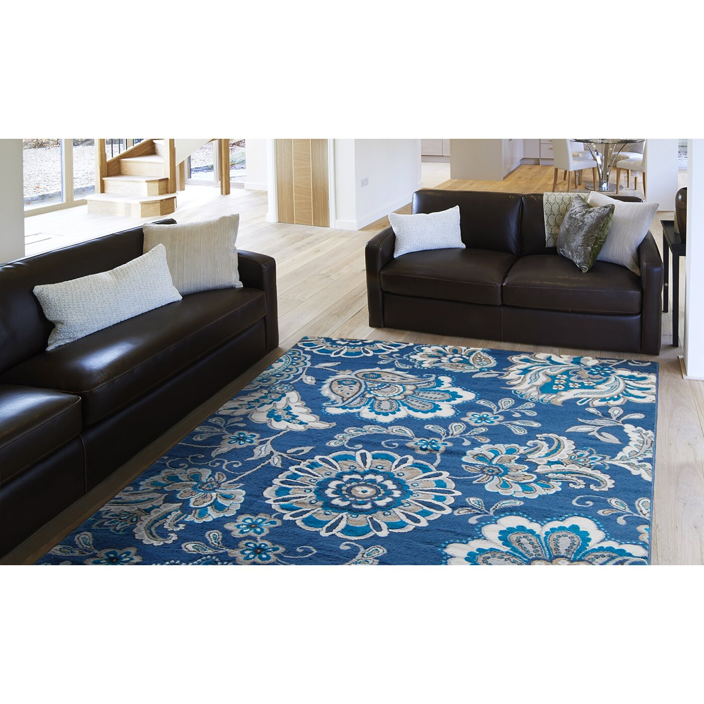 Navy Blue Rug Living Room
 Andover Mills Tremont Navy Blue Ivory Area Rug & Reviews