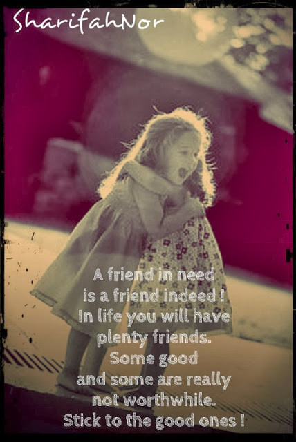 Need Friendship Quotes
 Quote by SharifahNor