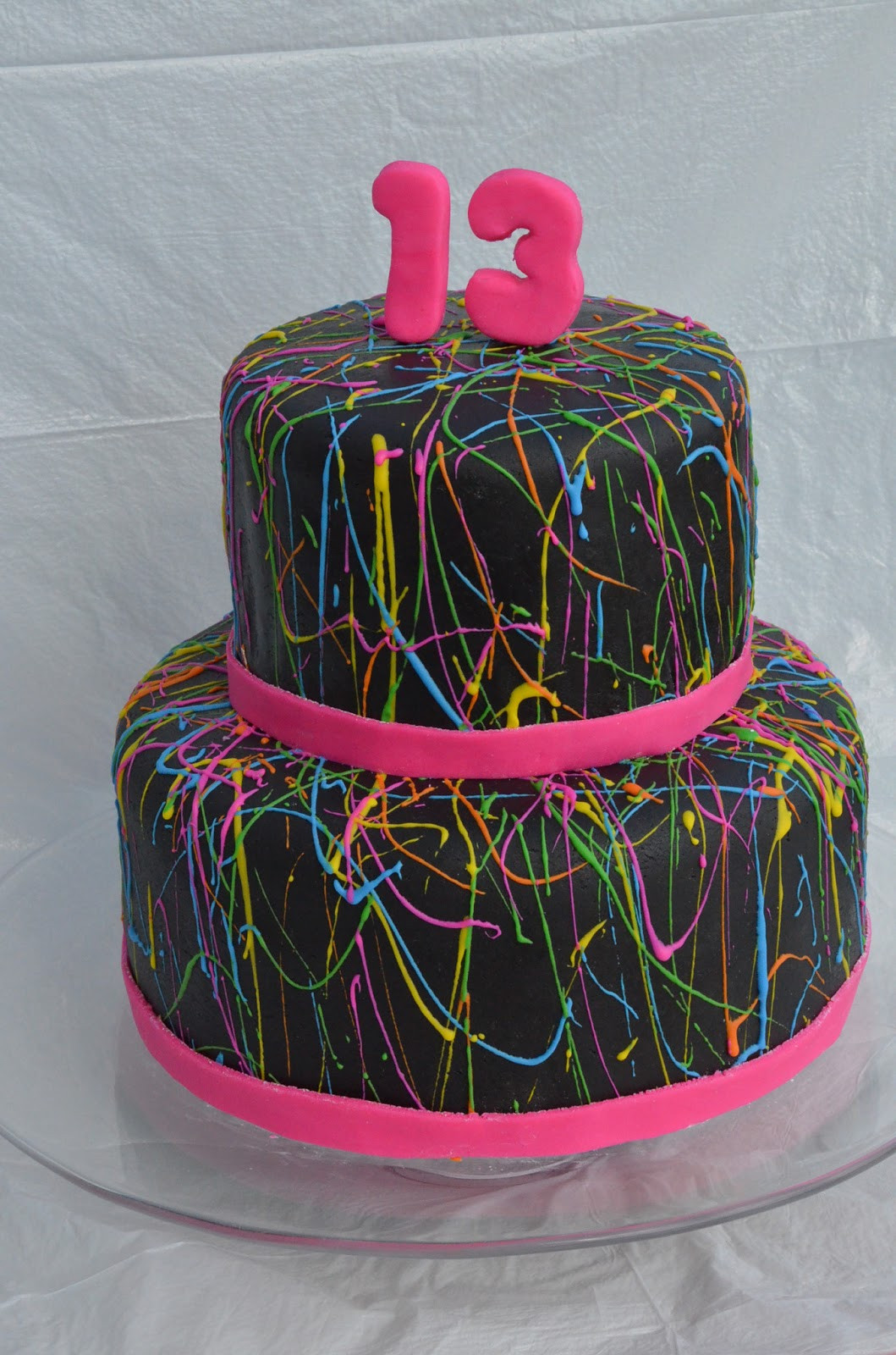 Neon Birthday Cakes
 The Steg Family Chronicles Cakes