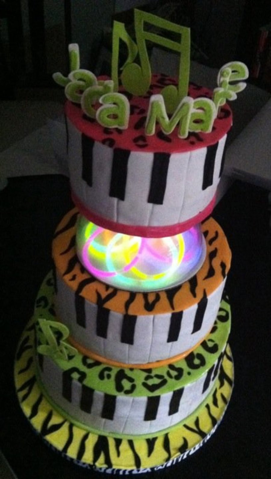 Neon Birthday Cakes
 Neon Birthday Cake CakeCentral