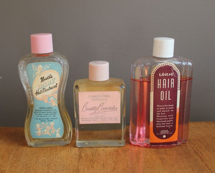 Nestle Baby Hair Lotion
 3 Vintage Hair Care Bottles with Product Nestle Baby Lorie
