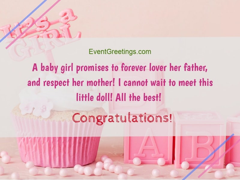 New Baby Girl Wishes Quotes
 New Baby Girl Wishes Quotes And Congratulation Messages