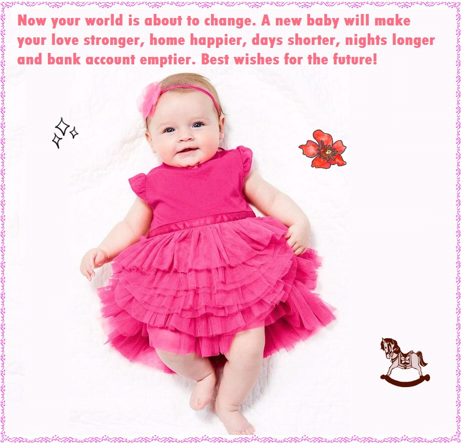 New Baby Girl Wishes Quotes
 Funny Congratulation Messages for New Baby