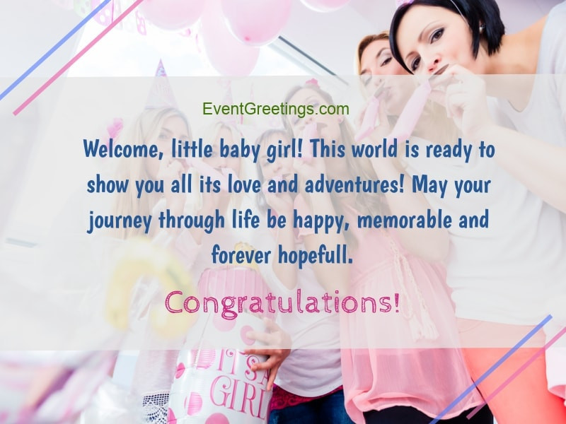 New Baby Girl Wishes Quotes
 New Baby Girl Wishes Quotes And Congratulation Messages