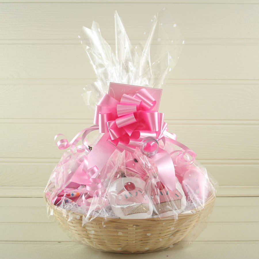 New Born Baby Gift Basket
 deluxe girl new baby t basket by snuggle feet