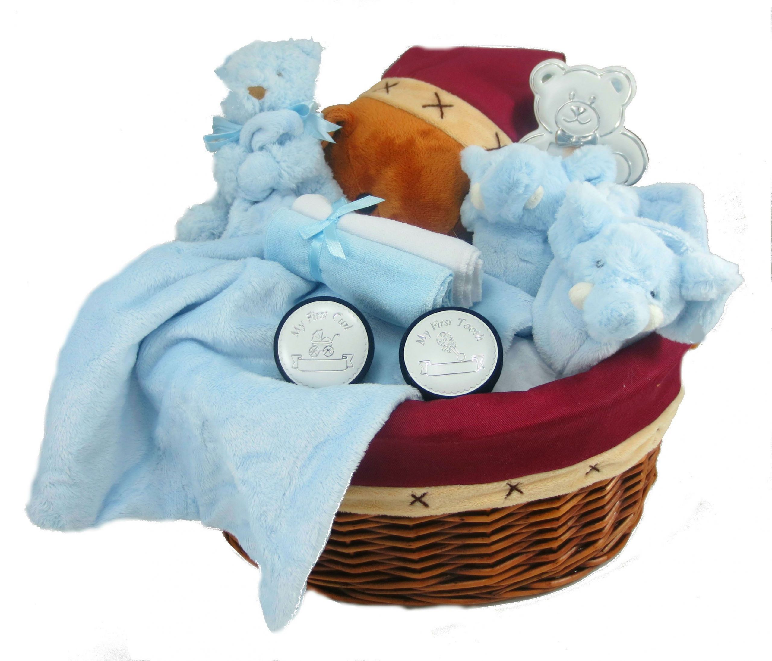 New Born Baby Gift Basket
 Newborn Baby Boy Gift Basket HAZELTON S