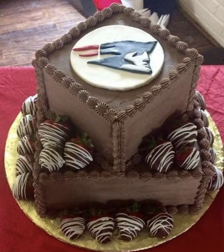 New England Patriots Birthday Cake
 Patriots chocolate cake