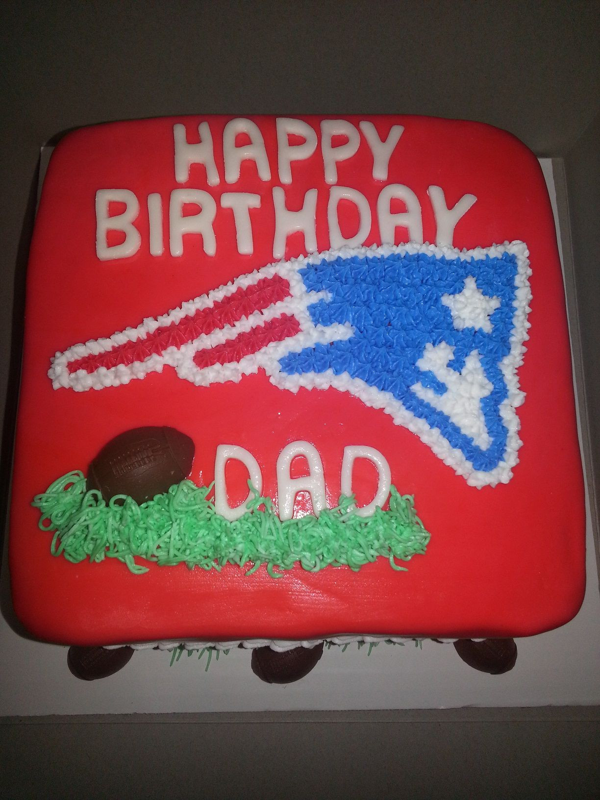 New England Patriots Birthday Cake
 New England Patriots