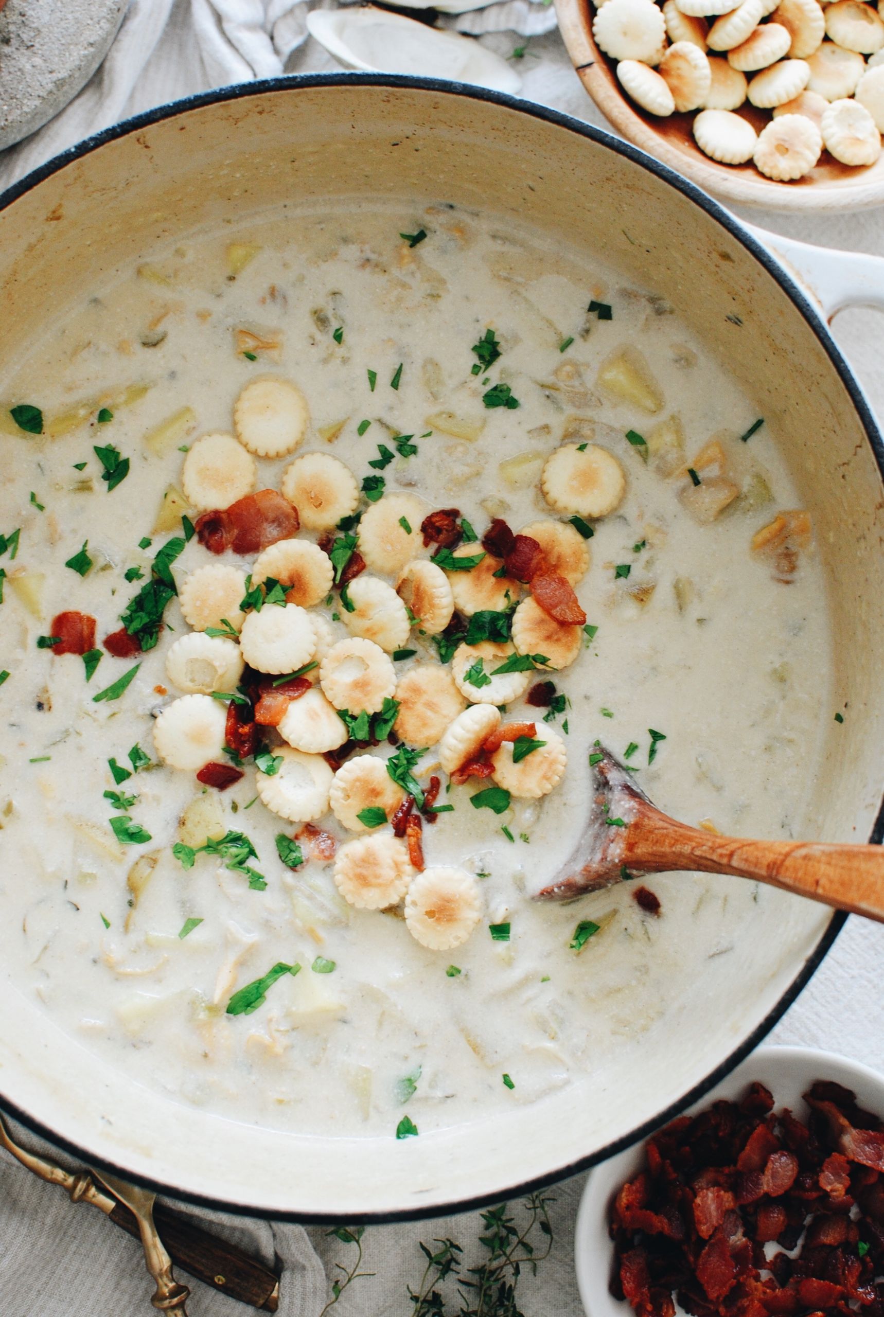 New England Seafood Chowder
 New England Clam Chowder