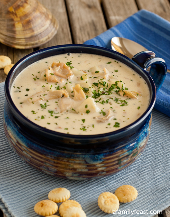 New England Seafood Chowder
 New England Clam Chowder A Family Feast