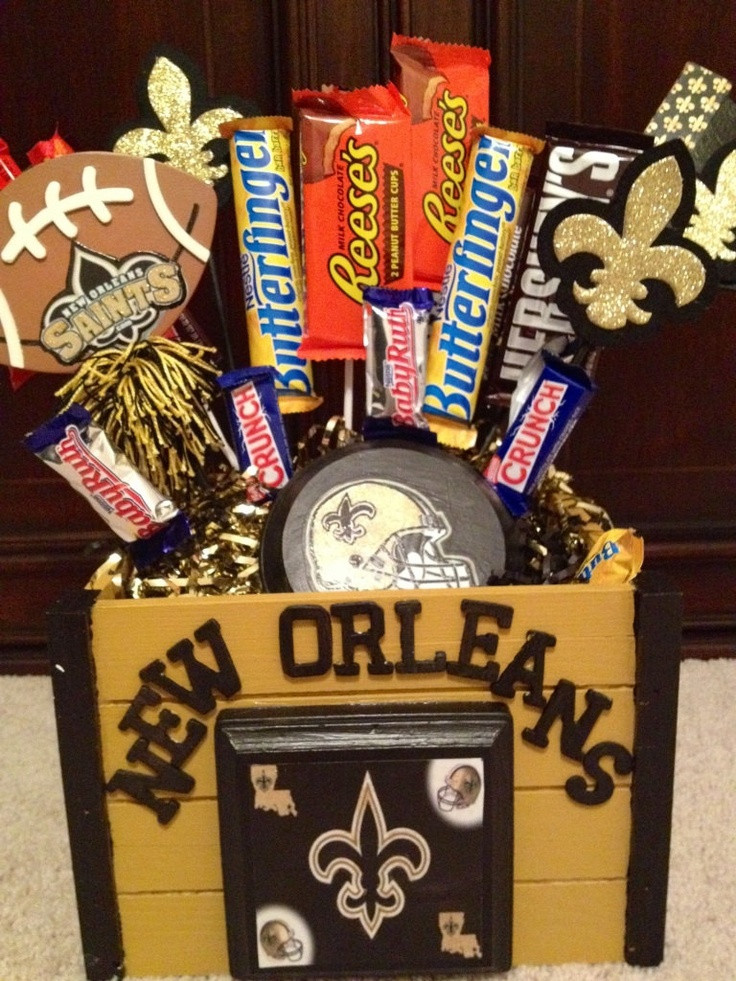 New Orleans Gift Basket Ideas
 New Orleans Saints Candy Bouquet For Ryan