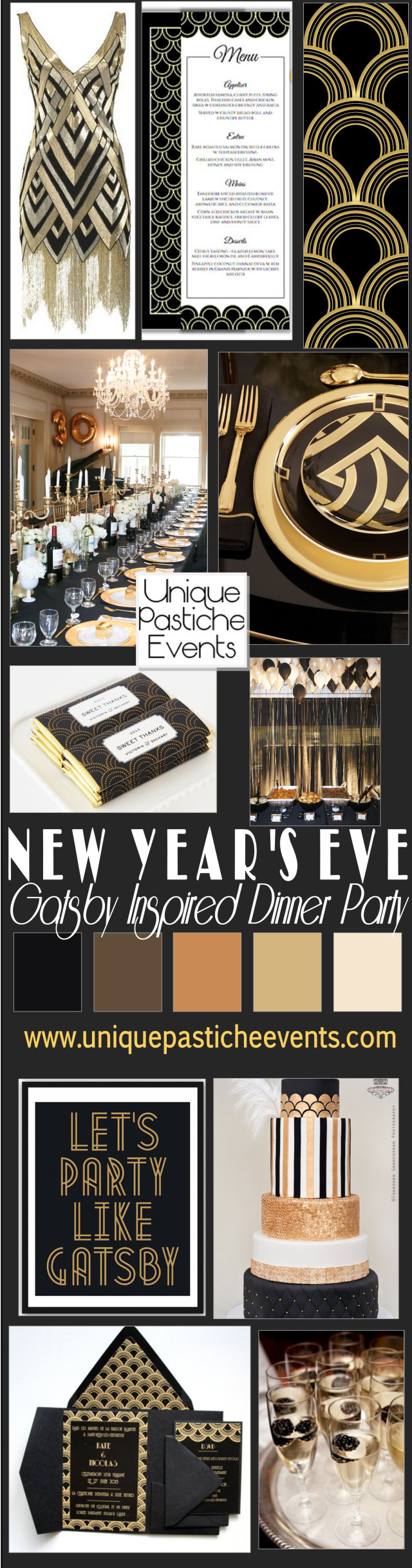 New Year Dinner Party Ideas
 Gatsby Inspired New Year’s Eve Dinner Party Ideas