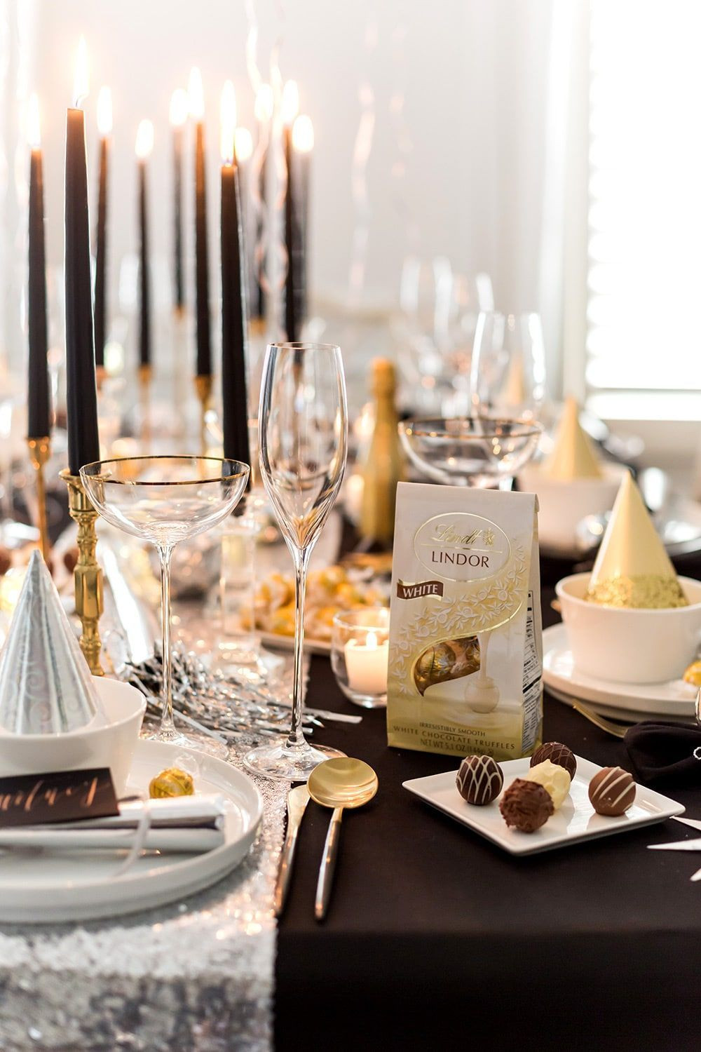 New Year Dinner Party Ideas
 New Year s Eve Dinner Party with Lindt Chocolate