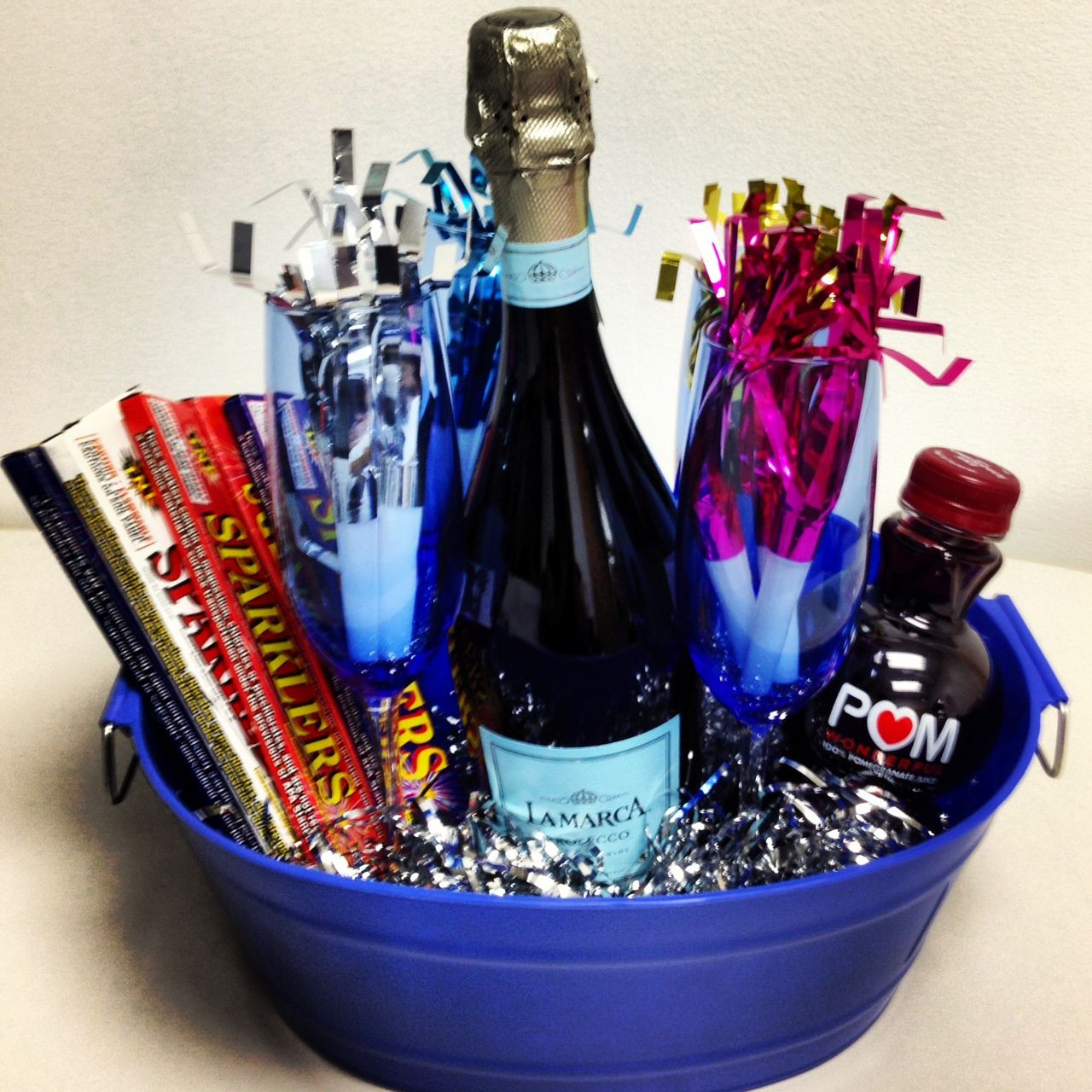New Years Eve Gift Basket Ideas
 New Year s Eve Basket I created this as a hostess t