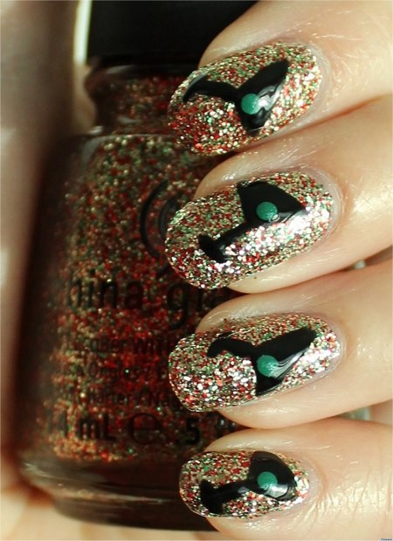 New Years Nail Design Ideas
 New Year s Eve Nail Art Ideas From Pinterest PHOTOS