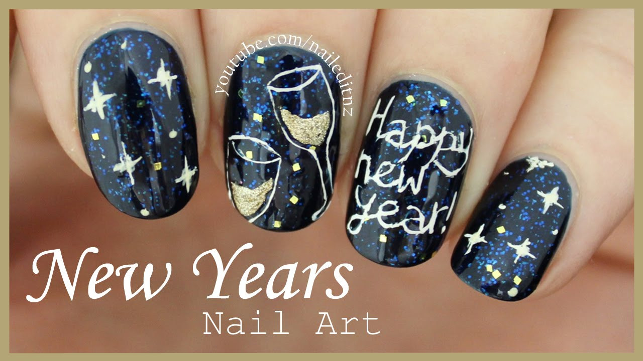 New Years Nail Designs 2020
 HAPPY NEW YEAR Nail Art