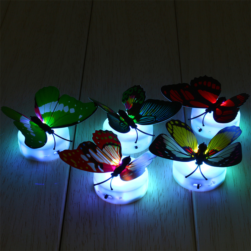 Night Light Kids Room
 4pcs lot 7 Color Changing Beautiful Cute Butterfly LED