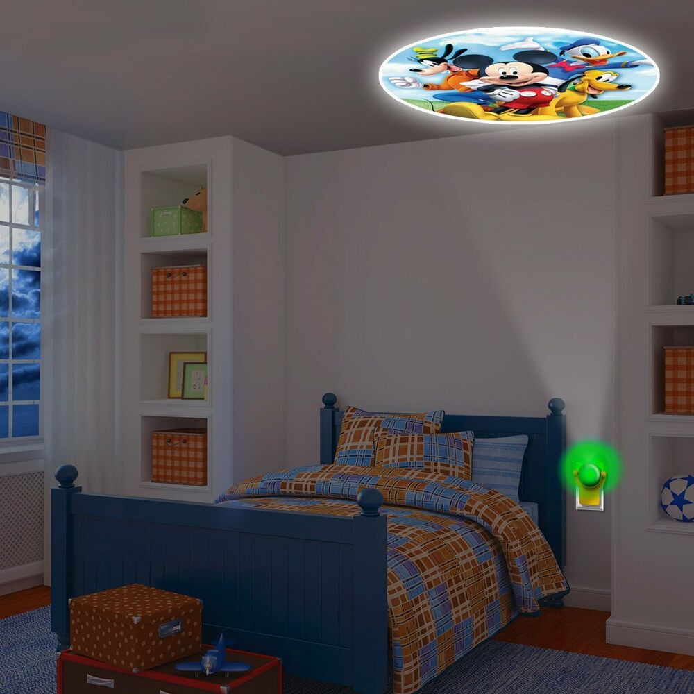 Night Light Kids Room
 Mickey Mouse Projecting LED Plug in Night Light ColorFull