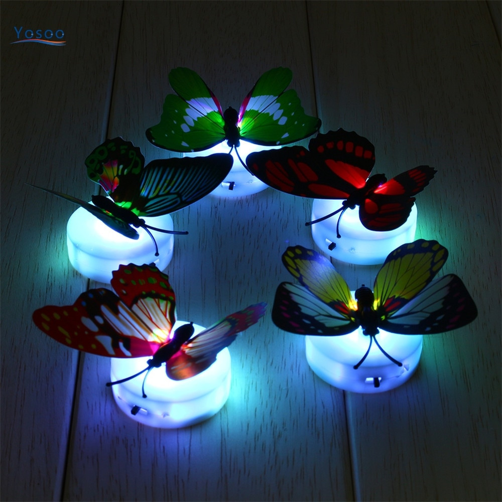 Night Light Kids Room
 1pcs Colorful Butterfly Night Light Baby Kids Room Wall