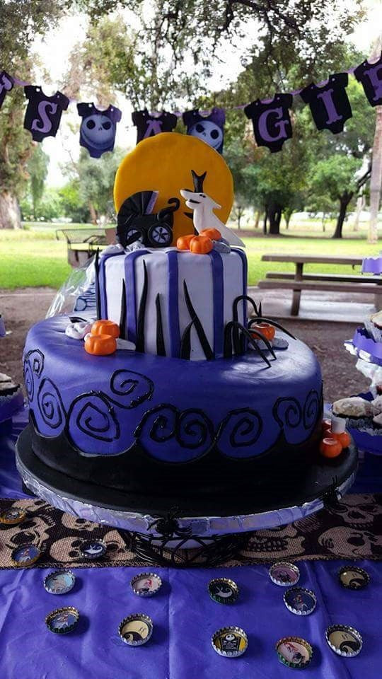 Nightmare Before Christmas Baby Shower Cakes
 Amazing Nightmare Before Christmas Baby Shower cake by The