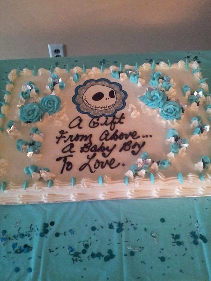 Nightmare Before Christmas Baby Shower Cakes
 Nightmare before Christmas baby shower cake With images