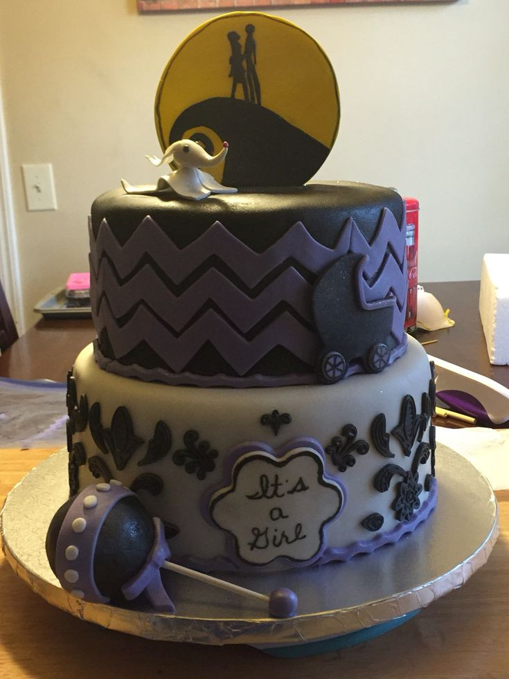 Nightmare Before Christmas Baby Shower Cakes
 Nightmare before Christmas themed baby shower cake