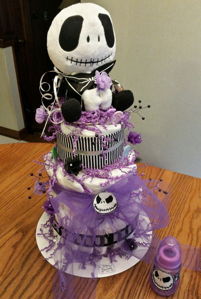 Nightmare Before Christmas Baby Shower Cakes
 Diaper Cake Nightmare Before Christmas SkellinGToN