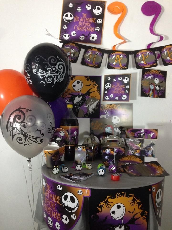 Nightmare Before Christmas Birthday Decorations
 The Nightmare Before Christmas happy birthday party pack