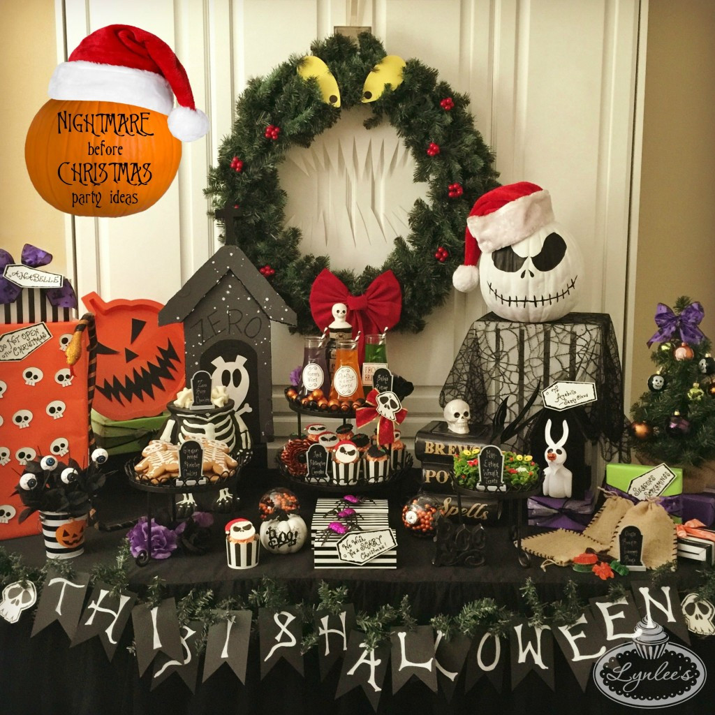 Nightmare Before Christmas Birthday Decorations
 Nightmare Before Christmas Party Ideas — Lynlees