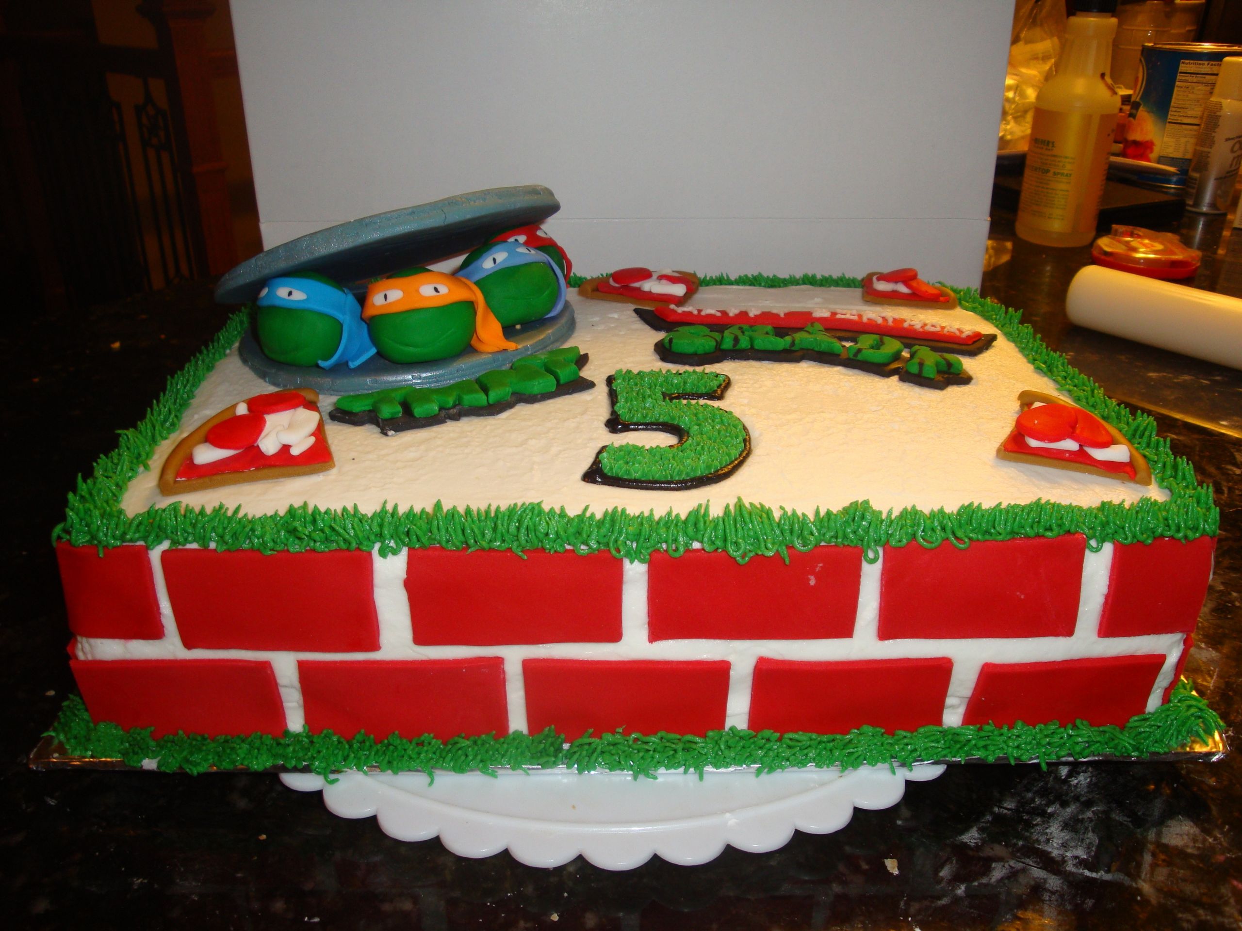 Ninja Turtle Birthday Cake
 Teenage Mutant Ninja Turtles Birthday Cake CakeCentral