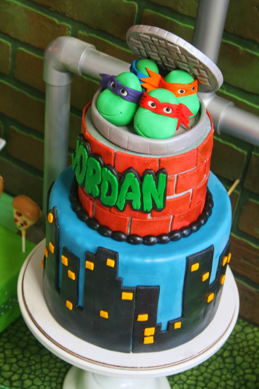 Ninja Turtle Birthday Cakes
 And Everything Sweet Teenage Mutant Ninja Turtle
