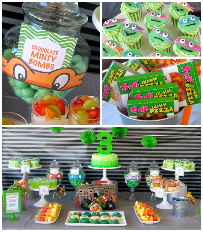 Ninja Turtle Birthday Decorations
 Kara s Party Ideas Teenage Mutant Ninja Turtles Themed