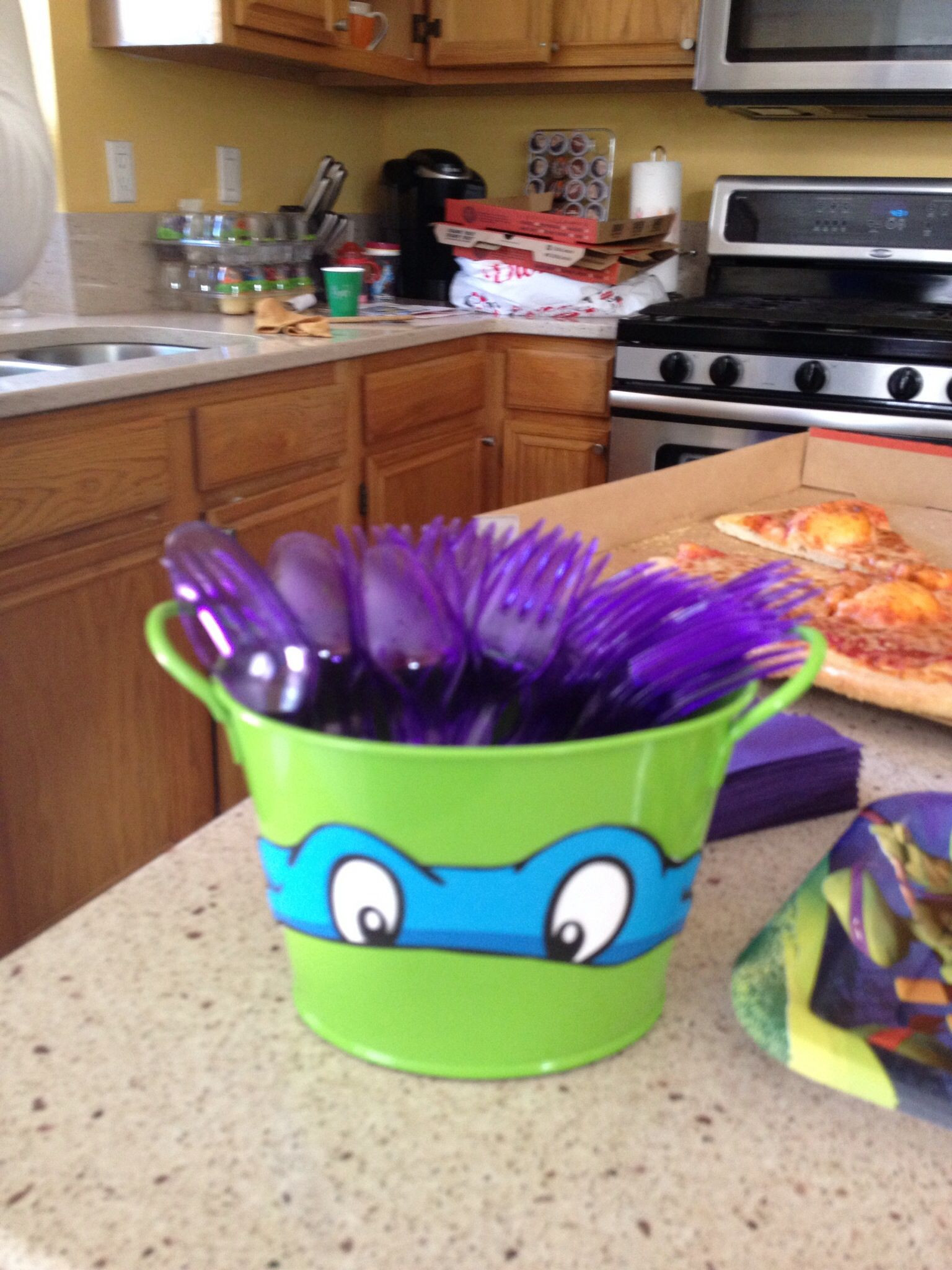 Ninja Turtle Birthday Party Food Ideas
 My sons ninja turtle birthday party food decorations