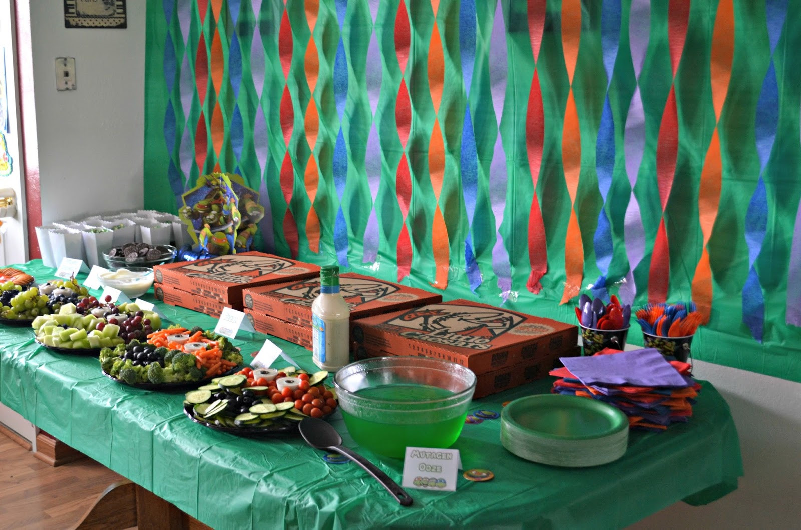 Ninja Turtle Birthday Party Food Ideas
 Teenage Mutant Ninja Turtle Birthday Party