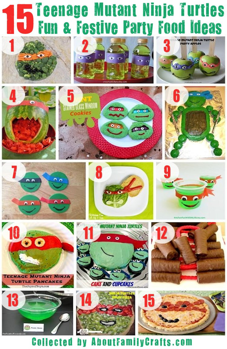 Ninja Turtle Birthday Party Food Ideas
 75 DIY Teenage Mutant Ninja Turtles Birthday Party Ideas