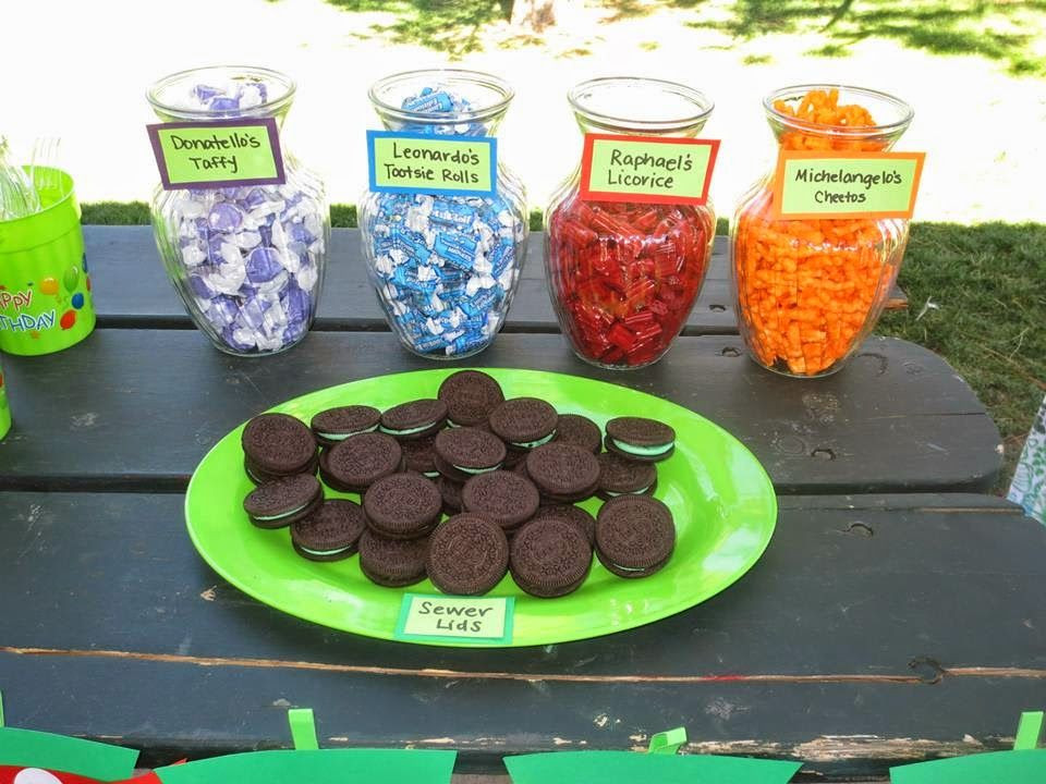 Ninja Turtle Birthday Party Food Ideas
 Ninja turtle party food …