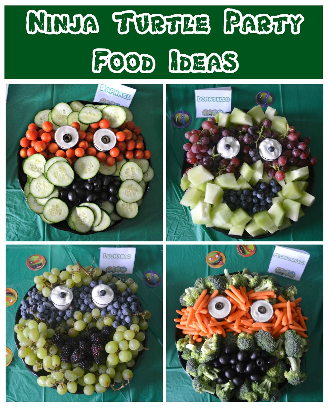 Ninja Turtle Birthday Party Food Ideas
 Teenage Mutant Ninja Turtle Birthday Party