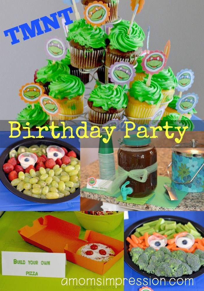 Ninja Turtle Birthday Party Food Ideas
 Teenage Mutant Ninja Turtles Birthday Party Part 2 The