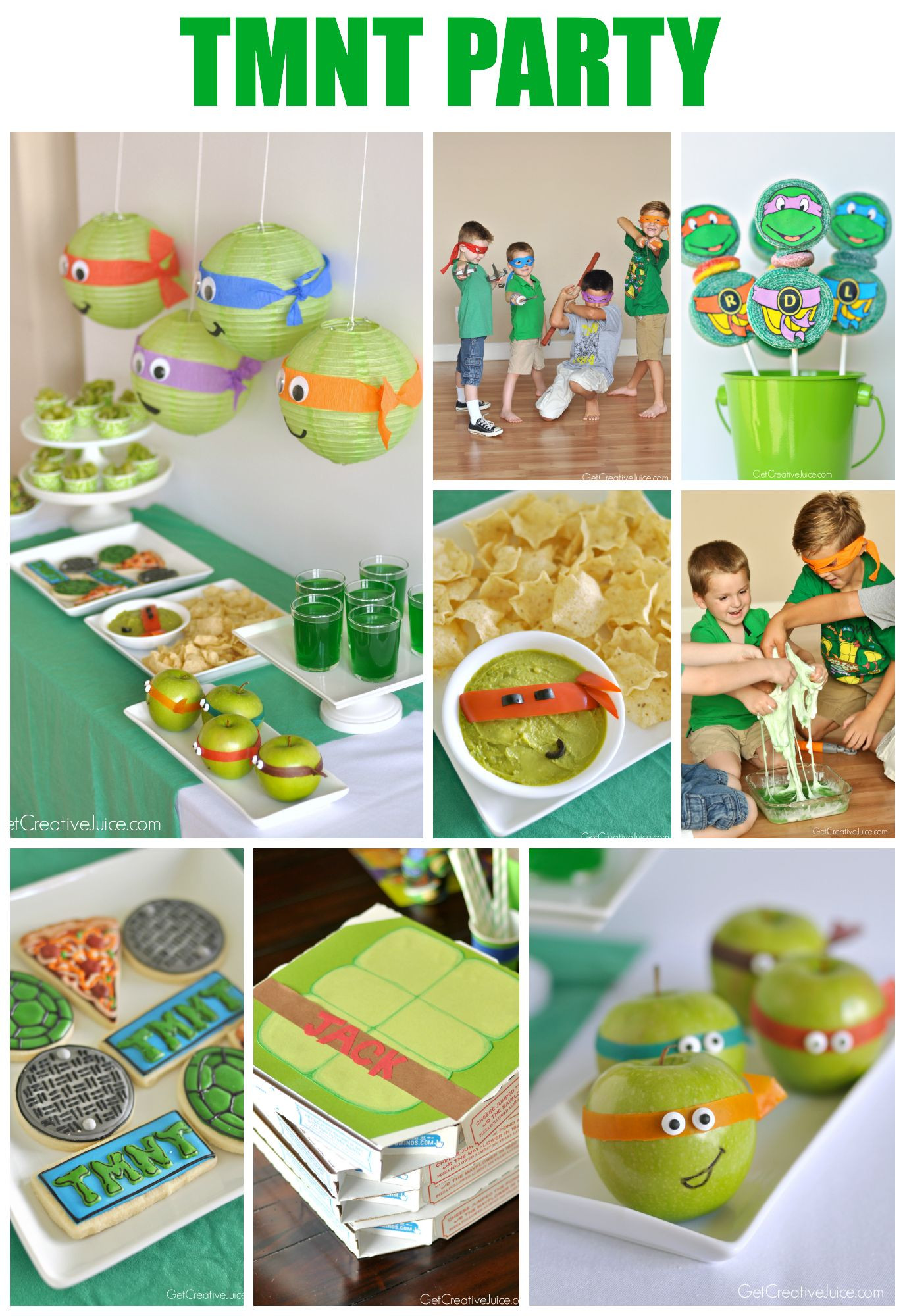 Ninja Turtle Birthday Party Food Ideas
 TMNT Party Ideas