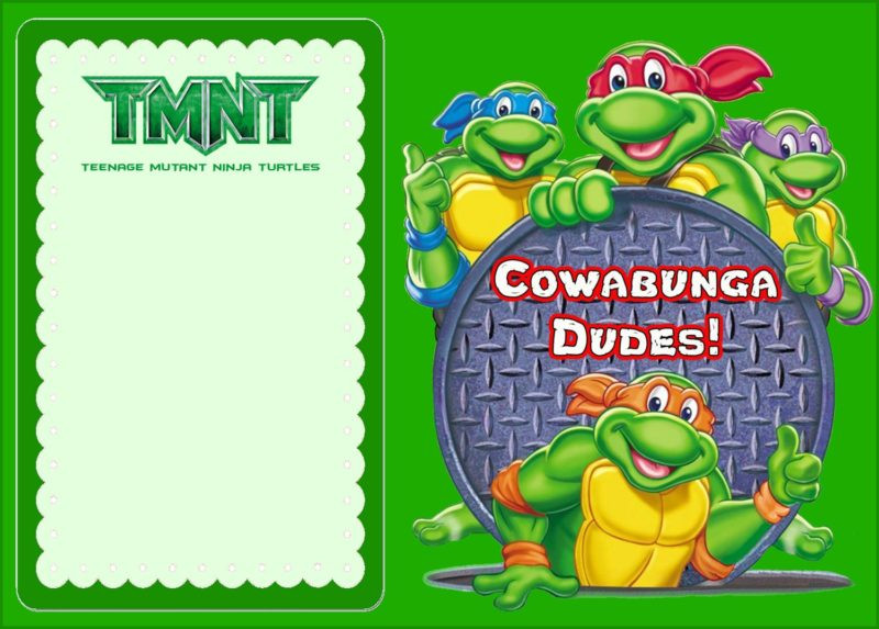 Ninja Turtle Birthday Party Invitations
 Teenage Mutant Ninja Turtles Another Great Idea for a