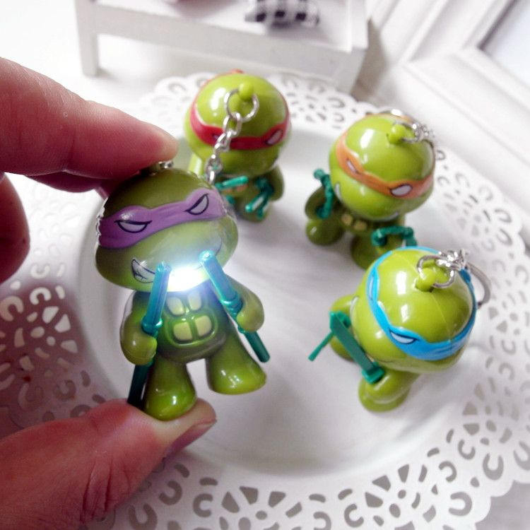 Ninja Turtle Gifts For Kids
 New Teenage Mutant Ninja Turtles LED Flashlight Keychina