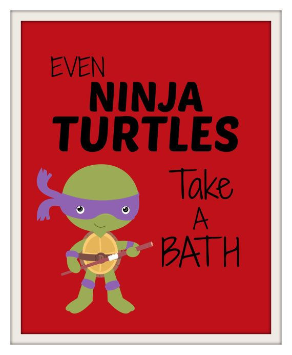 Ninja Turtles Bathroom Decor
 Ninja Turtles Bathroom Prints Kids Bathroom Prints Kids