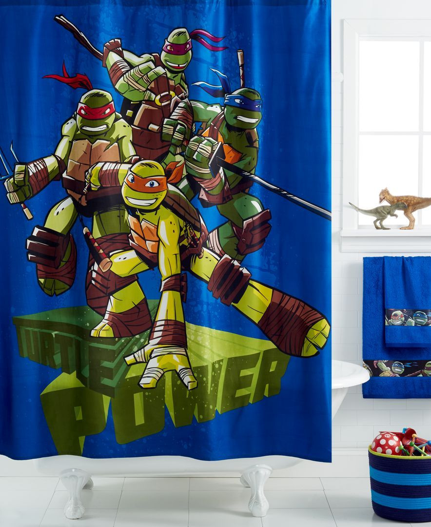 Ninja Turtles Bathroom Decor
 Disney Teenage Mutant Ninja Turtles Shower Curtain