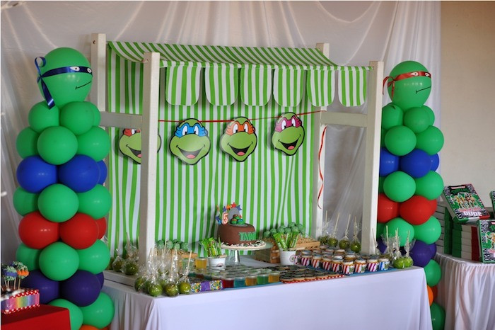 Ninja Turtles Birthday Decorations
 Kara s Party Ideas Ninja Turtle Birthday Party Ideas