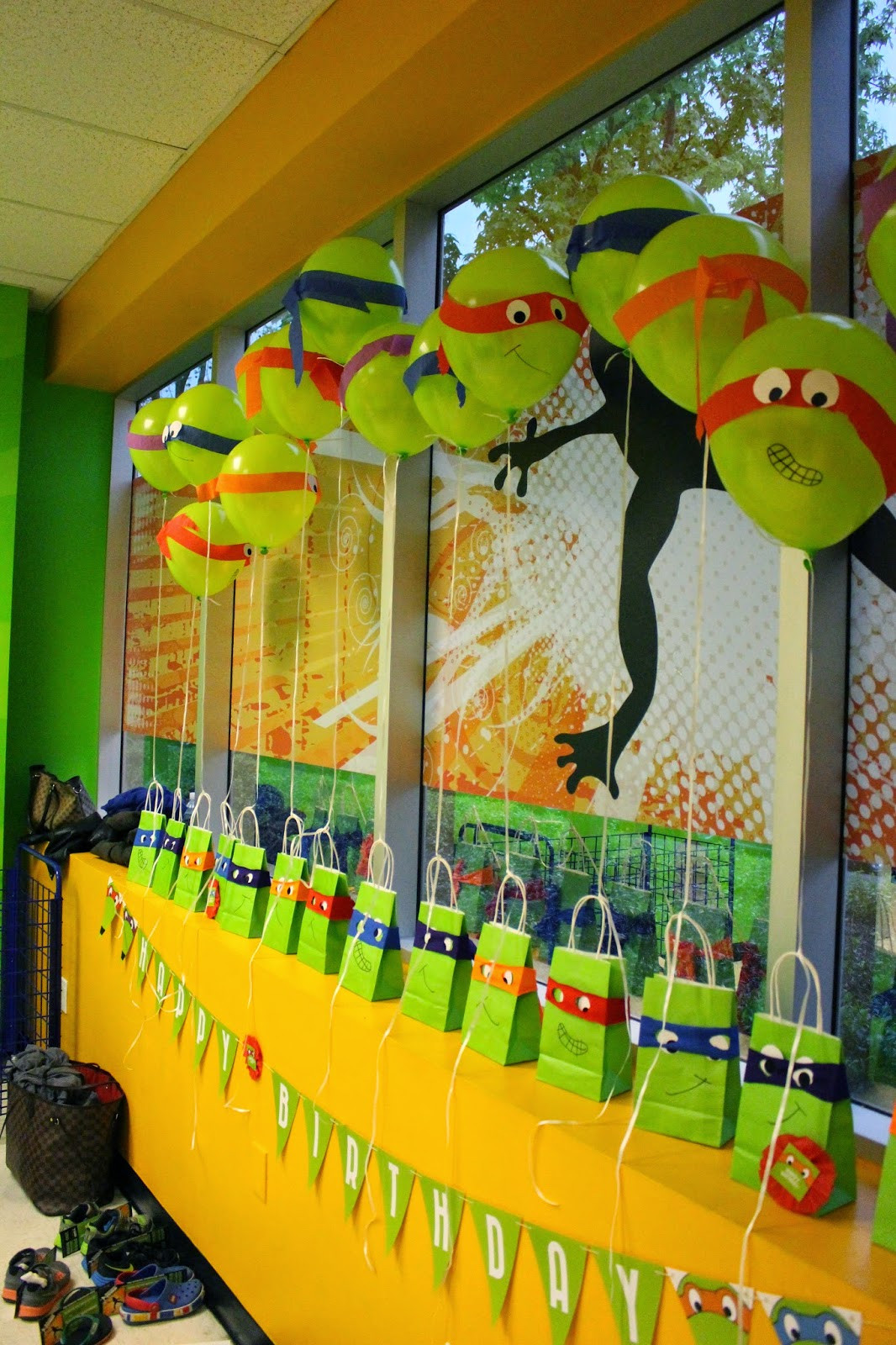 Ninja Turtles Birthday Decorations
 Crafty Mama Ninja Turtles Birthday Party