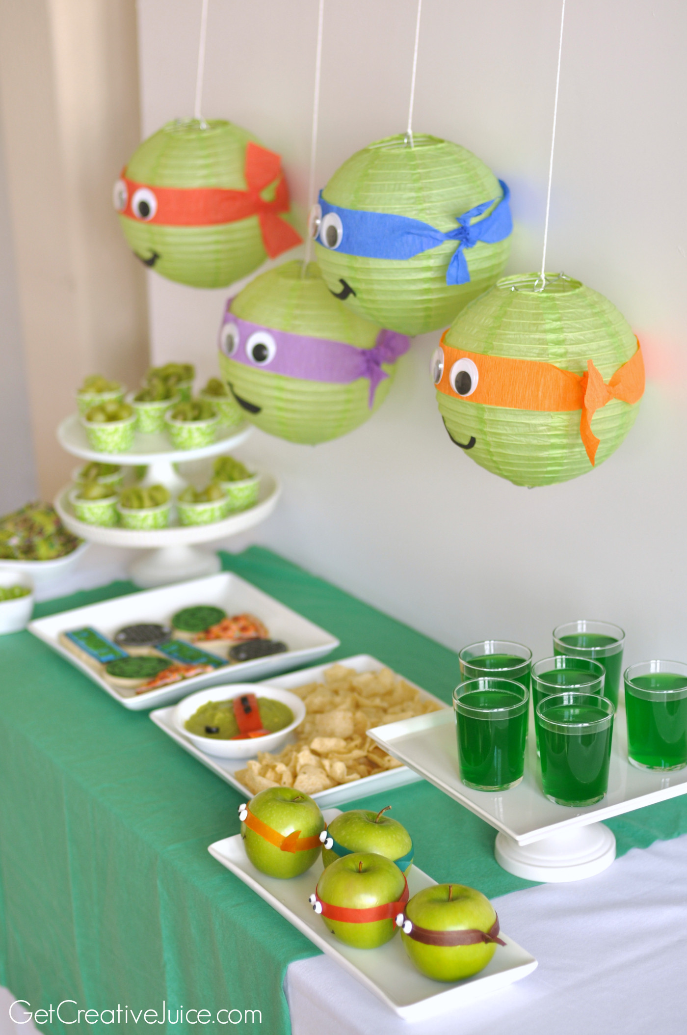 Ninja Turtles Birthday Decorations
 TMNT Party Creative Juice