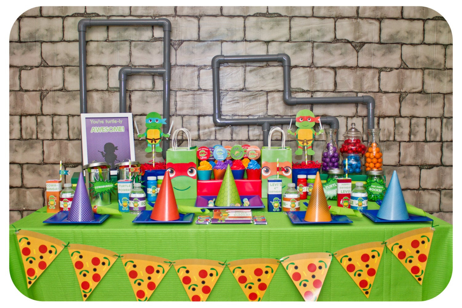 Ninja Turtles Birthday Decorations
 Teenage Mutant Ninja Turtle Party TMNT Party Ninja Turtle