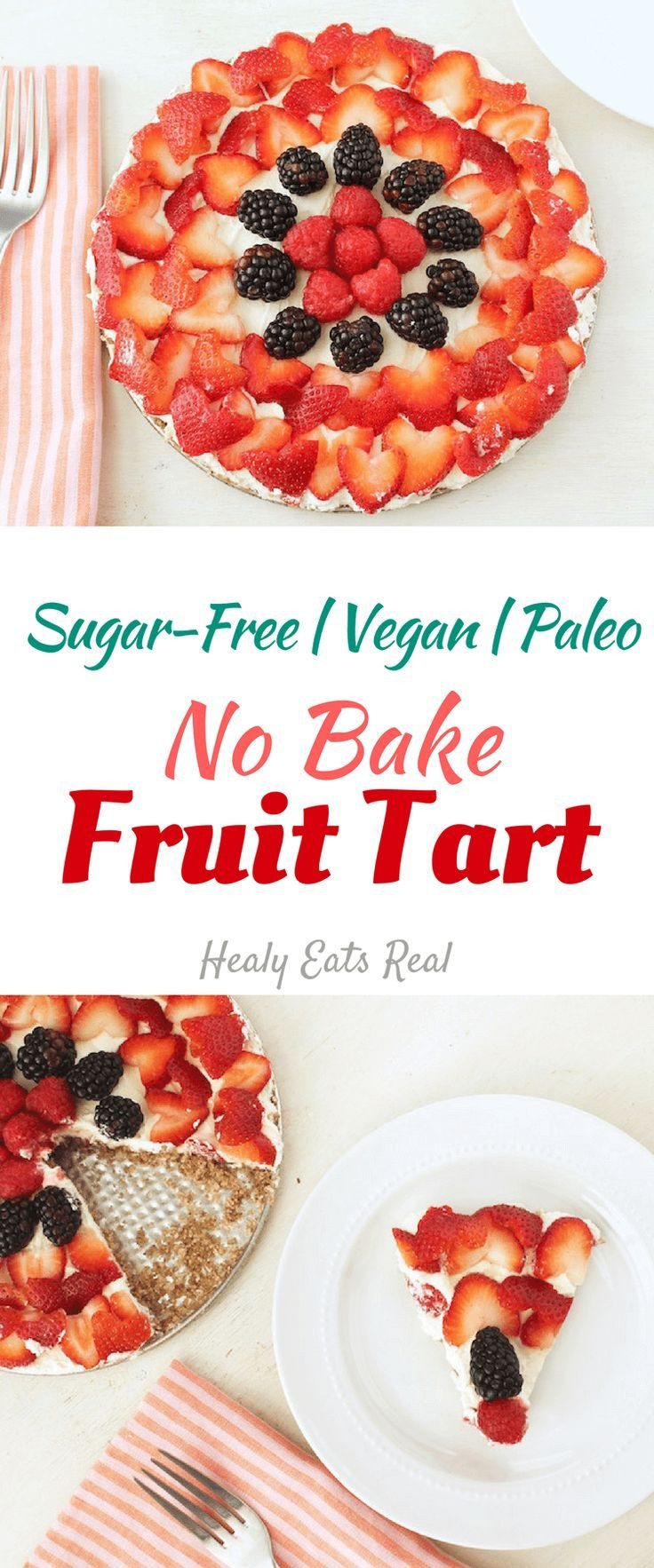 No Bake Fruit Desserts
 No Bake Fruit Tart Recipe Sugar Free Vegan & Paleo