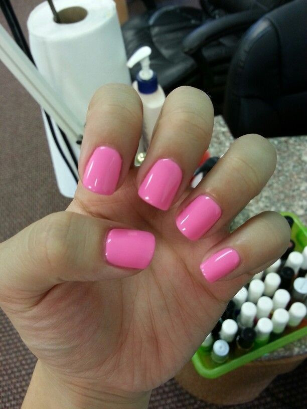 No Chip Nail Colors
 No chip Manicure gel pink polish pretty cute