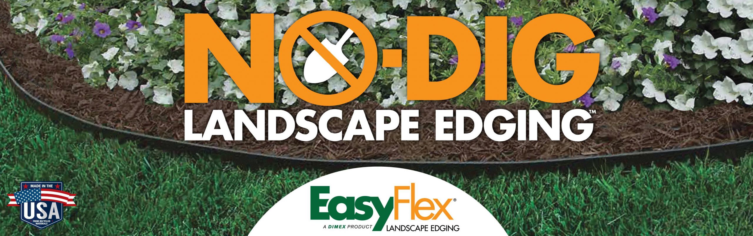 No Digging Landscape Edging
 Amazon Dimex EasyFlex No Dig Plastic Landscape